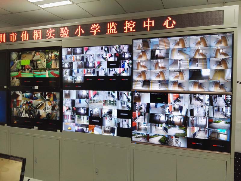仙桐实验小学安装监控案例